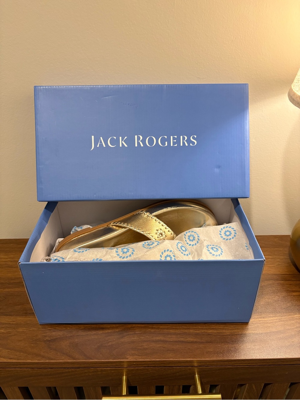 Jack Rogers sport comfort sandals, gold metallic, women’s size 8.5